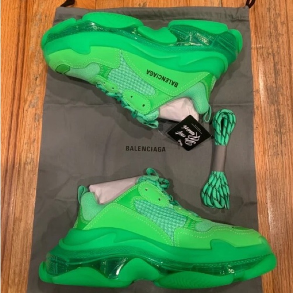 Balenciaga size 38 lime green